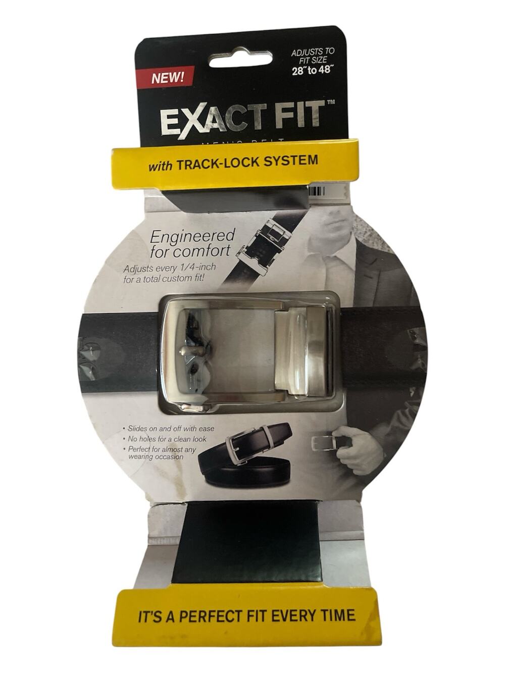 NWT Exact Fit Men's Adjustable 28" To 48" Belt Buckle